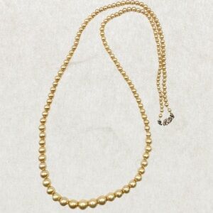Vintage Cultured Pearl Necklace – Graduated, 14K Gold Clasp